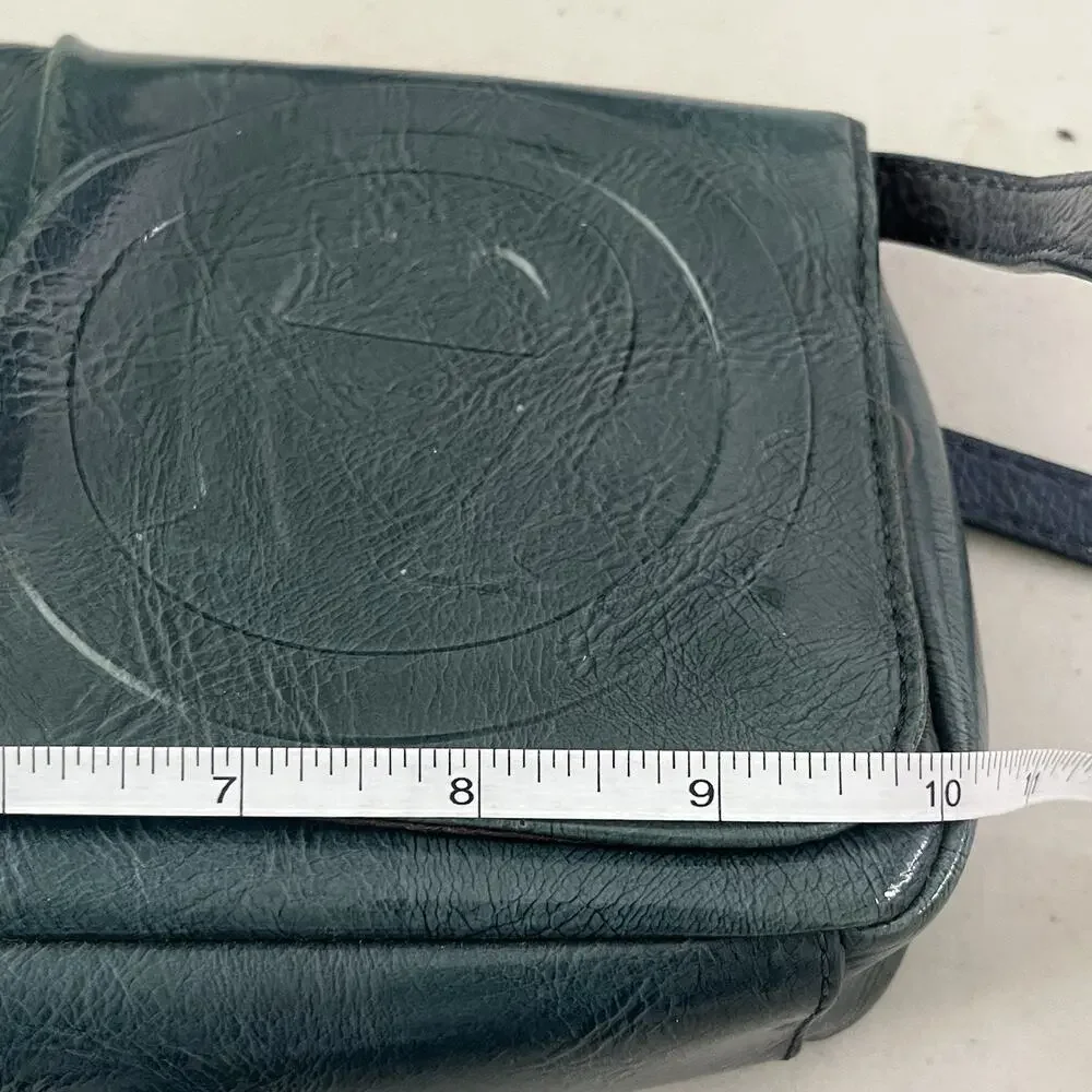 Etienne Aigner Pompeii Collection Clutch Purse Handbag Wristlet Green